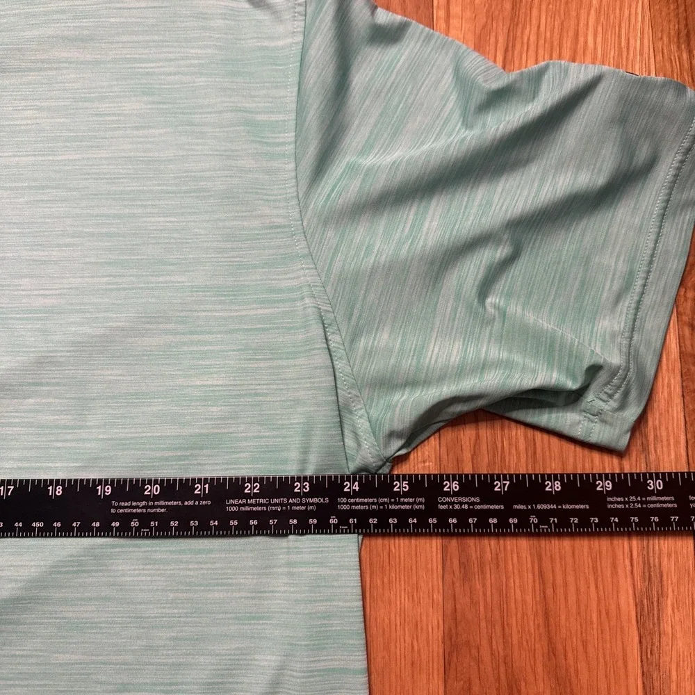 FootJoy Golf Polo Athletic Fit Green Dry Fitting Golf Shirt Mens Size XL w/patch - Picture 4 of 8